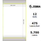 Zebra Etiketter Z-Select 2000T 102x152mm 12-Pack